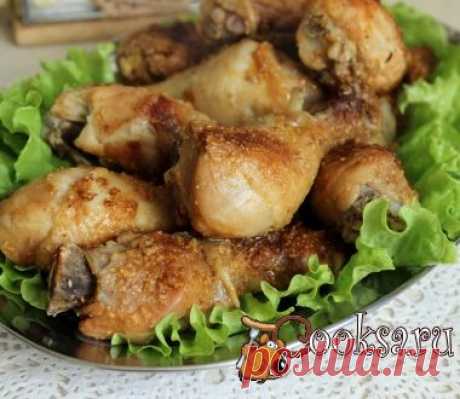 Куриные ножки с чесноком и паприкой, запеченные в микроволновке фото рецепт приготовления