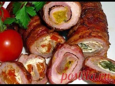 Рулетики из свинины