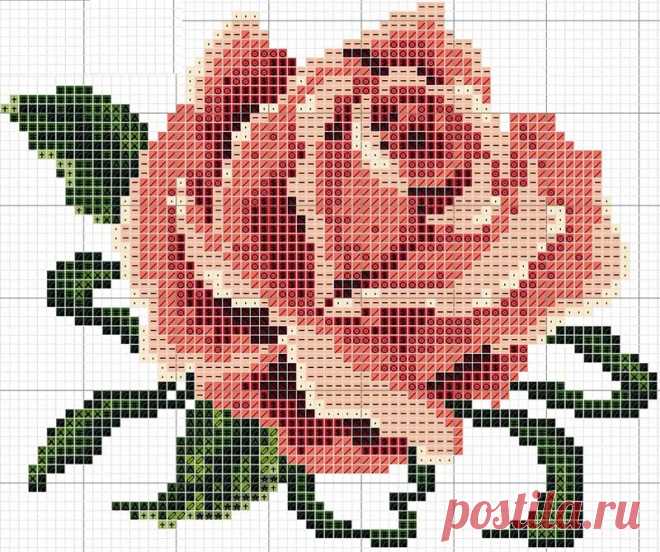 Розы ~ 14 схем для вышивки
