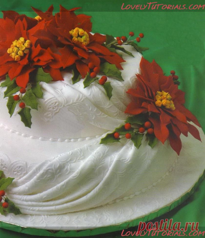 Торт украшенный драпировкой -Making Drapes for Fondant Cake - Мастер-классы по украшению тортов Cake Decorating Tutorials (How To's) Tortas Paso a Paso