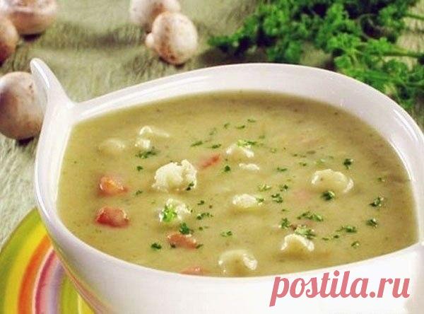 Грибной суп-пюре с картофлем / Удивительная еда!