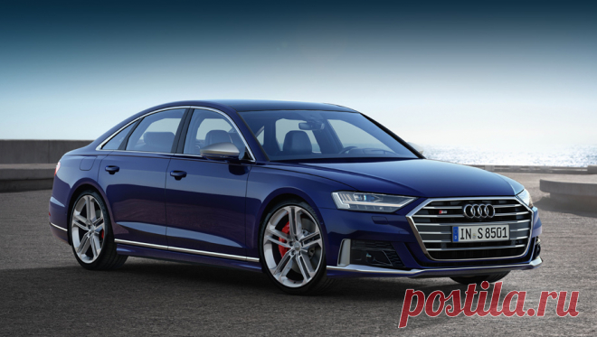 Новый седан Audi S8 сохранил верность бензину Наиболее производительная версия седана Audi A8 — S8 — раскрылась в Сети. Как и предполагалось, она получила битурбовосьмёрку 4.0, разделяемую с такими
