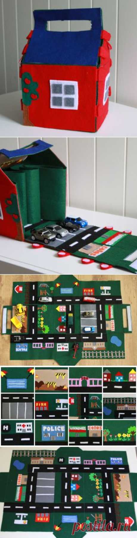 Игровой коврик из фетра (для мальчиков)))