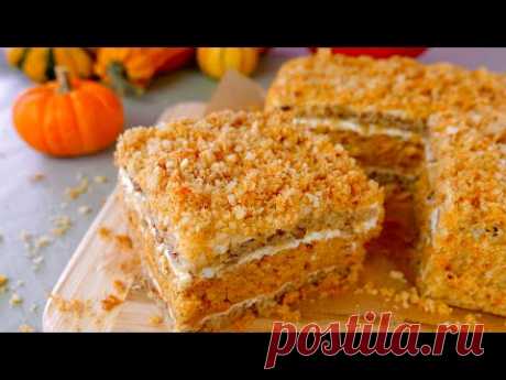 МОРКОВНЫЙ ТОРТ 🍰 Большой и очень Вкусный