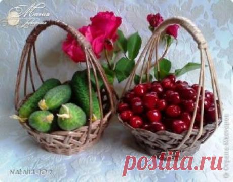 Плетеные вазочки-конфетницы