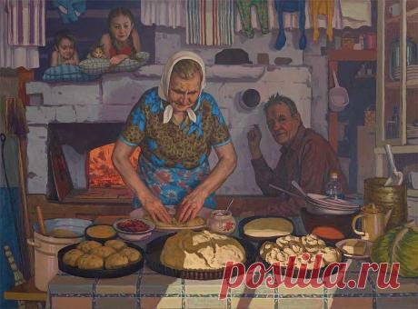 Работы художника Павла Попова под названием "Это все мое, родное" Он родился в 1966 году в Перми