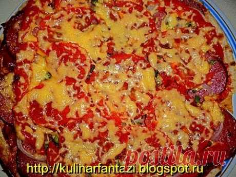 Пицца из лаваша. Быстро и легко. Quick and easy pizza