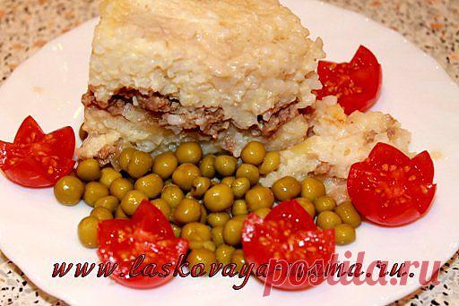 рисовая запеканка с мясом в мультиварке