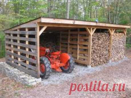 This gave me the idea to buils one of these parking barns out of pallets.