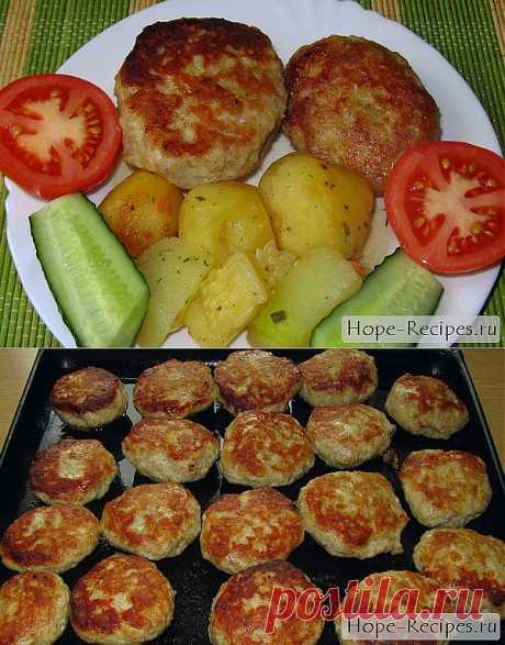 Нежные куриные котлеты в духовке © Кулинарный блог #Рецепты Надежды