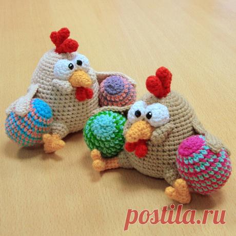 PDF Пасхальная курочка крючком. FREE crochet pattern; Аmigurumi doll patterns. Амигуруми схемы и описания на русском. Вязаные игрушки и поделки своими руками #amimore - Пасхальная курочка, курица к Пасхе, птица.
