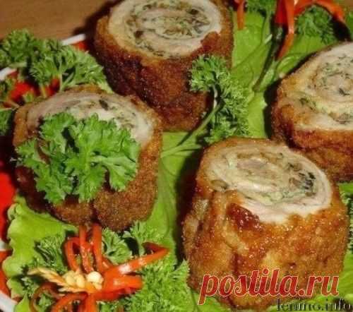 Закусочные рулеты    "Пенечки"