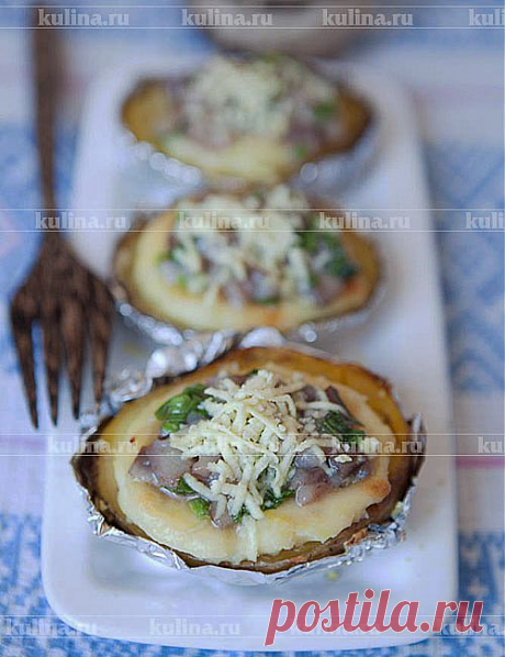 Картофель запеченный с сыром в фольге – рецепт приготовления с фото от Kulina.Ru