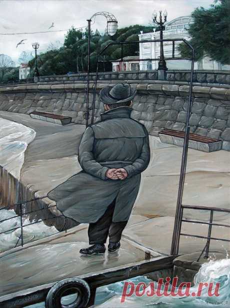 Жена как-то быстро постарела  
Жена как-то быстро постарела. Он смотрел на неё с плохо скрытой жалостью.
 
Иллюстрация: Анжела Джерих
Движения утратили плавность, стали суетливыми. Она натыкалась на углы и забывала, за чем шла. …