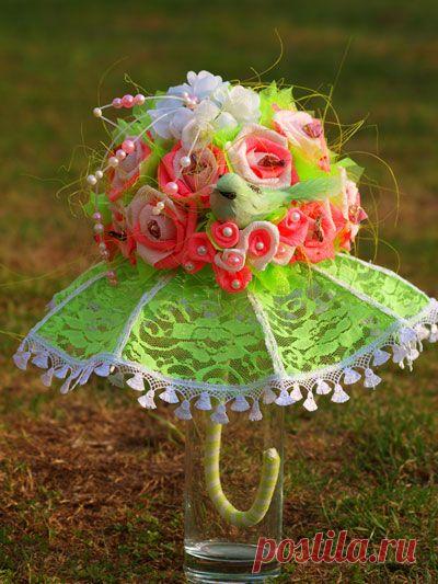 Летний конфетный зонтик МК