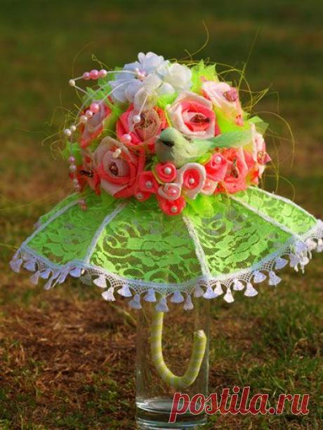 Летний конфетный зонтик МК