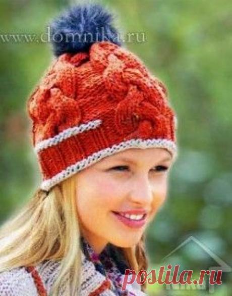 женские шапки вязаные » Вязание крючком и спицами схемы и модели
