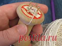 Собственными руками - Катушка вязание с бисером