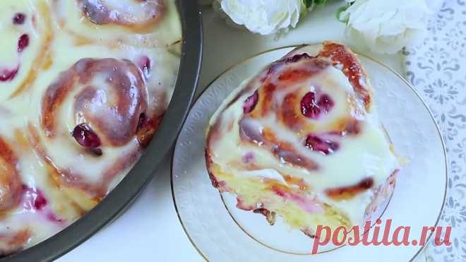 Нежнейшие БУЛОЧКИ СИНАББОН с Вишней