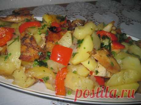 Рецепты из мяса с овощами на второе 
Жаркое с мясом и овощами


Готовим жаркое с мясом и овощами под названием «Яркое».

На растительном масле обжарьте 300 гр. любого мяса, порезанного кусочками, посолите и поперчите.
1 кг картофеля кру…