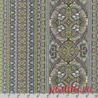 Полосы под старину лилово-зеленые 13547-238 - Marbella <- R.KAUFMAN <- Ткани - Каталог | StitchCraft
