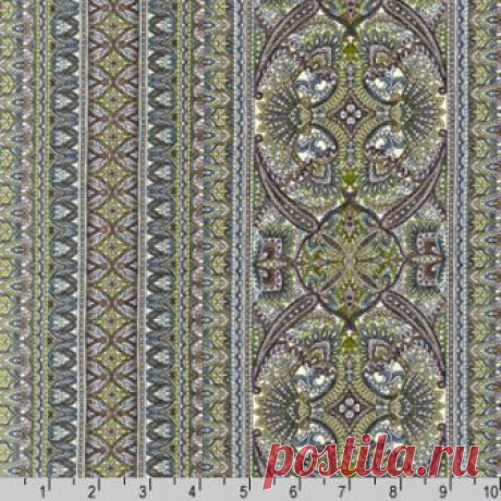 Полосы под старину лилово-зеленые 13547-238 - Marbella &lt;- R.KAUFMAN &lt;- Ткани - Каталог | StitchCraft
