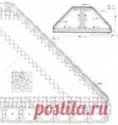 Ажурная шаль Нежность