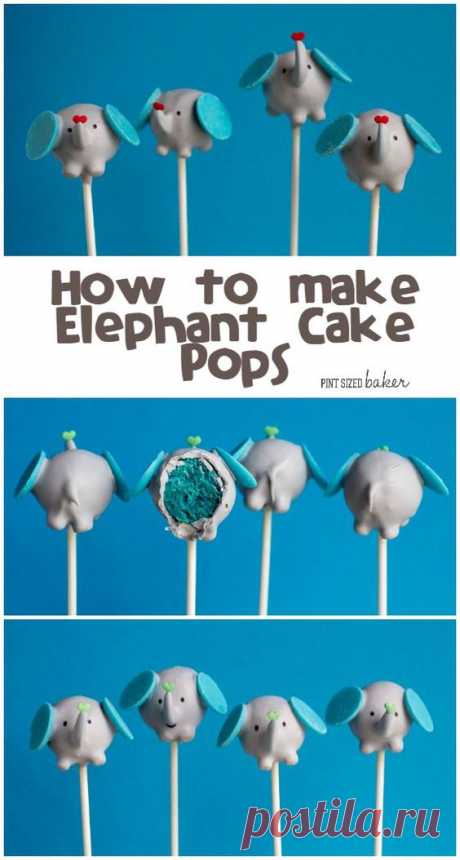 (2) How to make Elephant Cake Pops