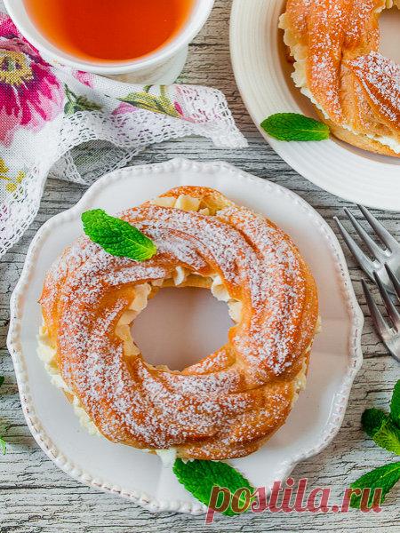 Рецепт заварных колец с творожным кремом на Вкусном Блоге