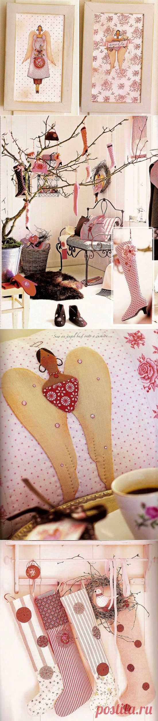 Рождественские тильда-идеи украшения интерьера | тильда мастер (тильдамастер)