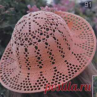 Летняя шляпа крючком