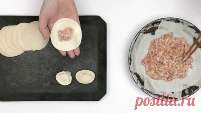 Лепка пельменей