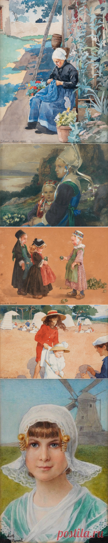 АукционноПортретноЖанровое...Elisabeth Sonrel (French, 1874 - 1953)