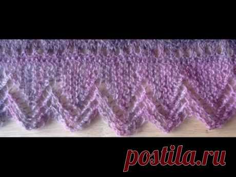 Knit Lace Edging Tutorial Video (part 1 and 2) - Lace Knitting Instruction