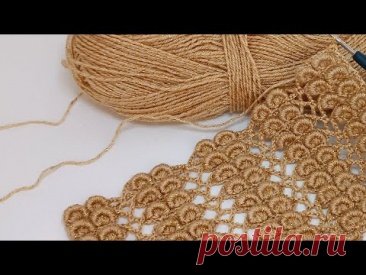 Боже мой, настоящая красота! Схема вязания крючком шарфа и туники-блузки