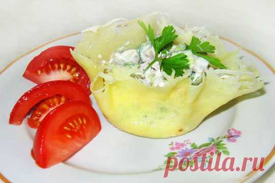 Сырные корзиночки с языком Хозяйка.ru