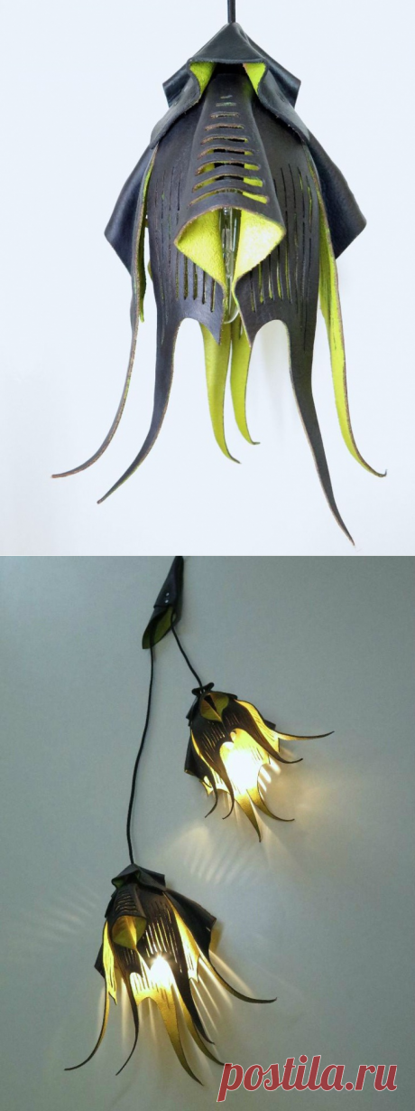 Абажур из кожи (Diy) / Освещение / ВТОРАЯ УЛИЦА