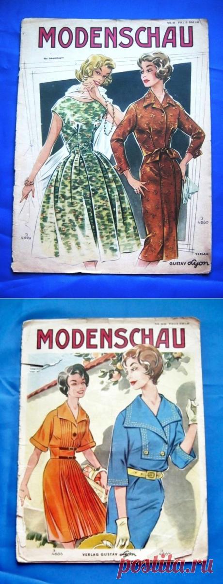 «По страницам Modenschau»: мода 50-х годов прошлого столетия