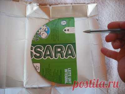 Cajas de Leche: Paso a paso - Abajo para cerrar la bolsa