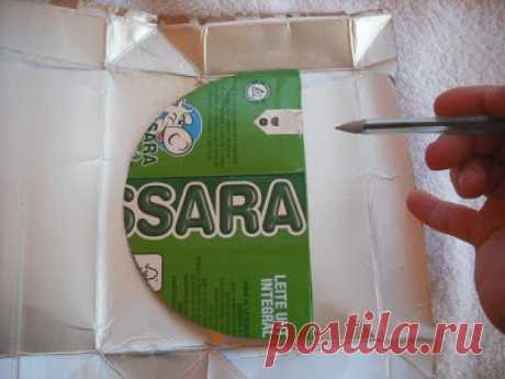 Cajas de Leche: Paso a paso - Abajo para cerrar la bolsa