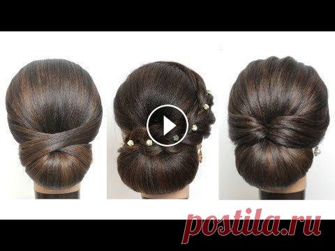 3 Прически на средние и длинные волосы. Красивые и легкие низкие пучки Прически на средние и длинные волосы. Красивые и легкие прически. 3 низких пучка. Прическа "низкий пучок" отлично подойдет для выпускного ве... причёски на короткие волосы