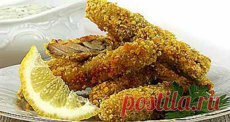 Хрустящие рыбные палочки » Кулинарные рецепты с фото. Самые вкусные и полезные блюда! Только у нас Вы найдете лучшие рецепты напитков, закусок, выпечки, салатов, десертов, тортов и могое другое!