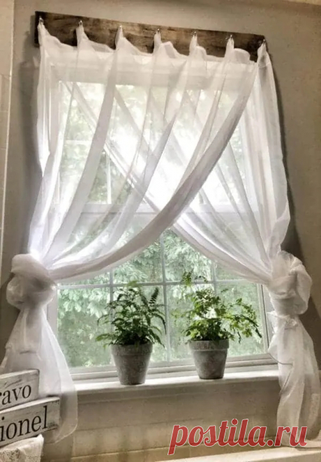 Simple Farmhouse Window Treatments • Maria Louise Design