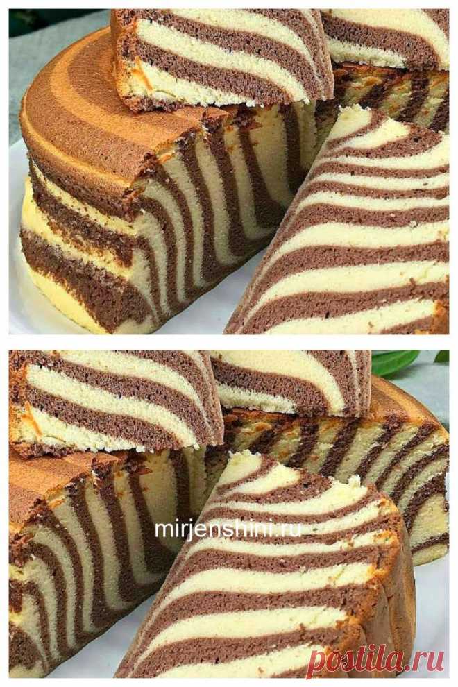 Потрясающе вкусный манник на кефире «Зебра» - Домашние хитрости