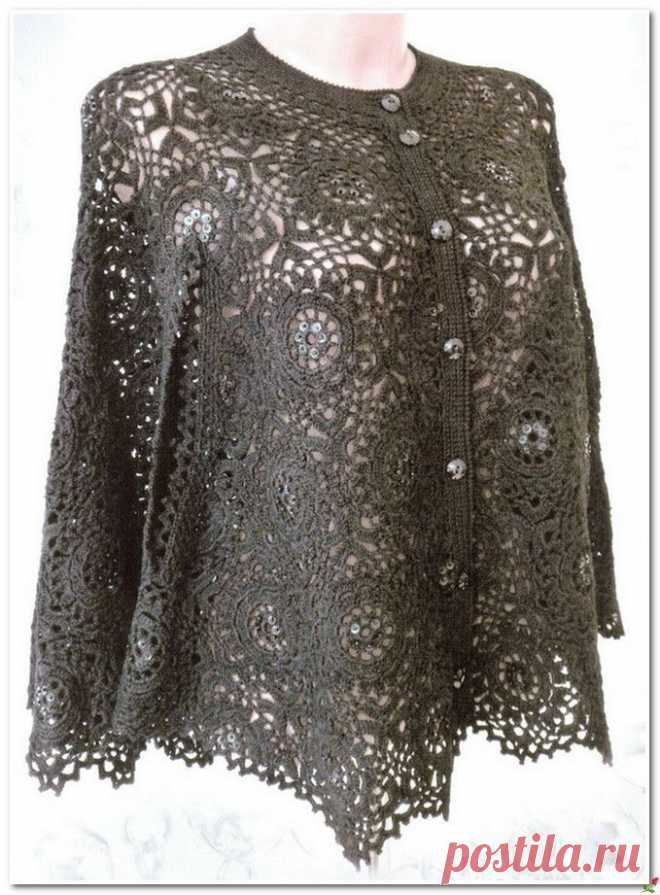 Накидка из мотивов