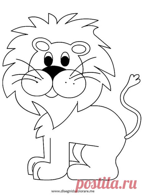 lion coloring page | pattern