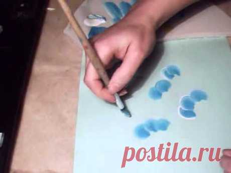 Мастера рукоделия - рукоделие для дома. Бесплатные мастер-классы, фото и видео уроки - Видео мастер-класс по росписи: Выполнение двойного мазка. Продолжение