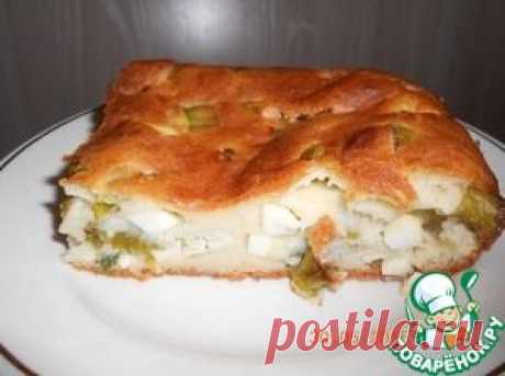 Пирог с луком и яйцом - кулинарный рецепт