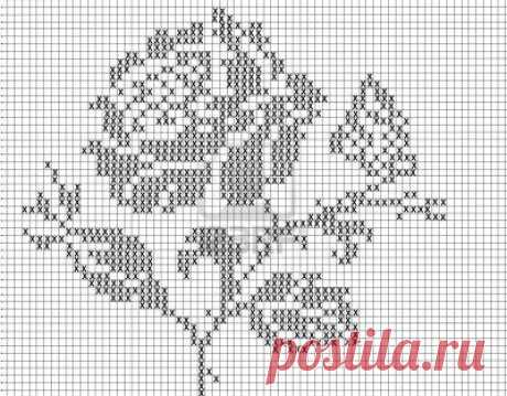 Филейная схема - Роза