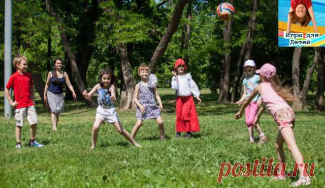 Детские подвижные игры летом